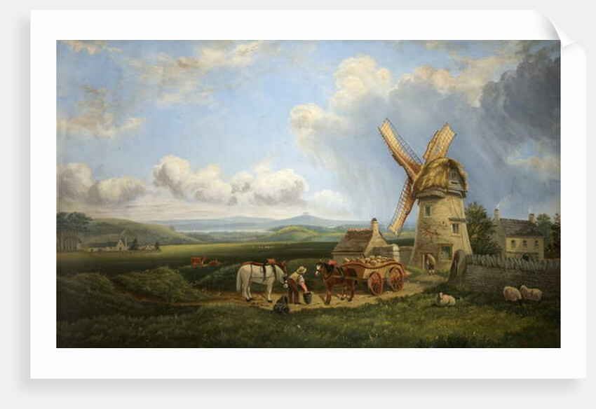 Kearsey's Windmill, Minchinhampton Common, Gloucestershire by Augustus Turner