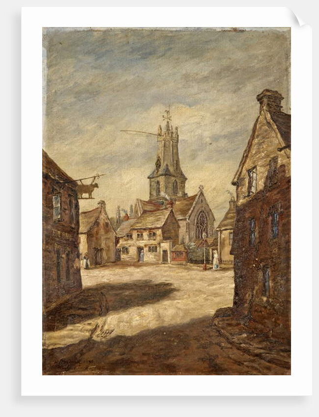 Minchinhampton Church, Stroud, Gloucestershire, c.1890 by W. Brigad