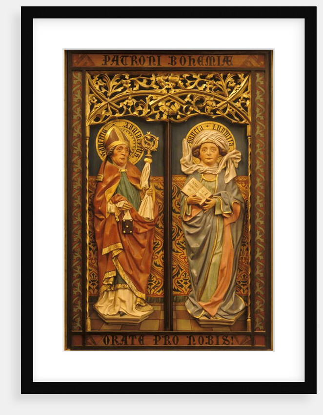 St. Adalbert and St. Ludmila, Patron Saints of Bohemia, 1920s by Czech School