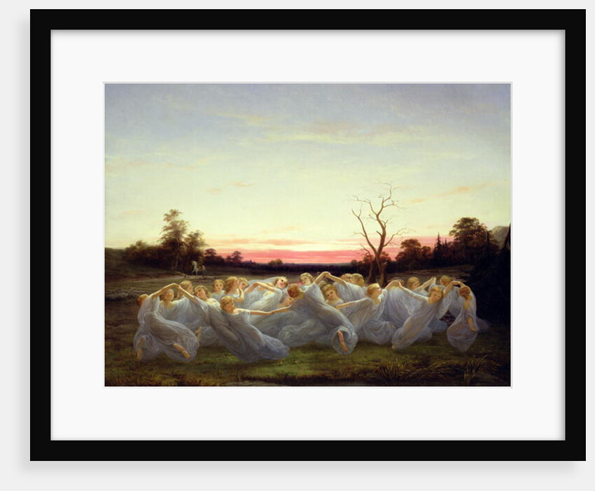 Fairies of the Meadow, 1850 by Nils Blommer