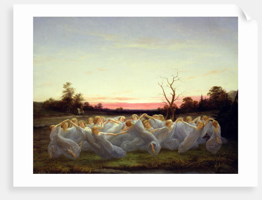 Fairies of the Meadow, 1850 by Nils Blommer