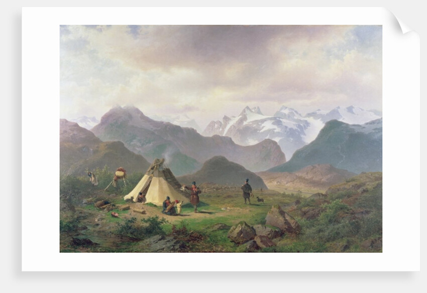 Motif from Kvikkjokk, 1862 by Per Daniel Holm