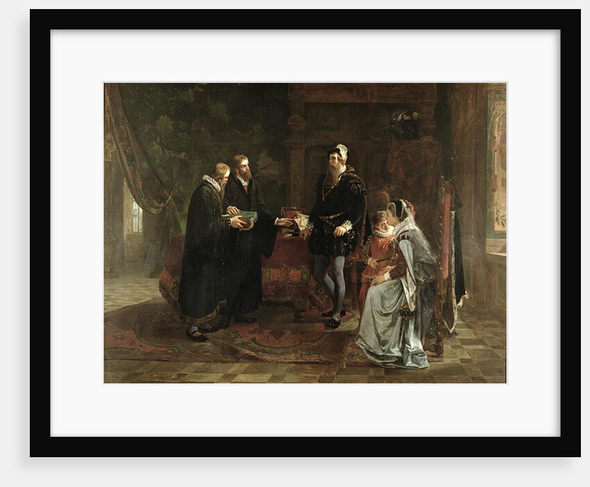 King Gustav I Vasa of Sweden Receiving the Swedish Translation of the Bible, 1870 by Julius Kronberg