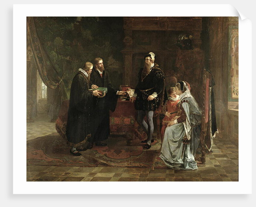 King Gustav I Vasa of Sweden Receiving the Swedish Translation of the Bible, 1870 by Julius Kronberg