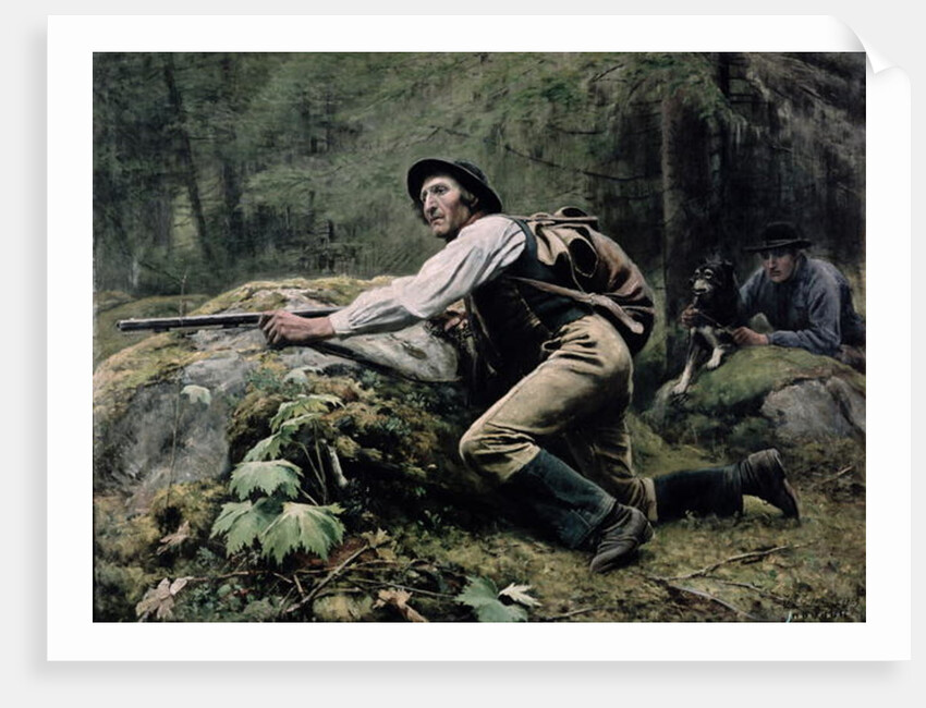 Elk Hunting, 1889 by Johan Tiren