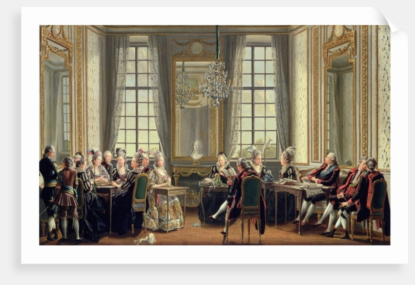 Conversation at Drottningholms Palace, 1779 by Pehr Hillestrom
