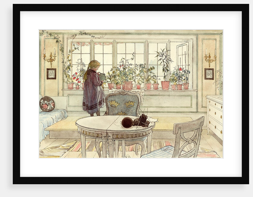 Flowers on the Windowsill by Carl Larsson