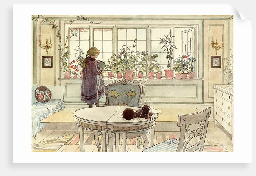 Flowers on the Windowsill by Carl Larsson
