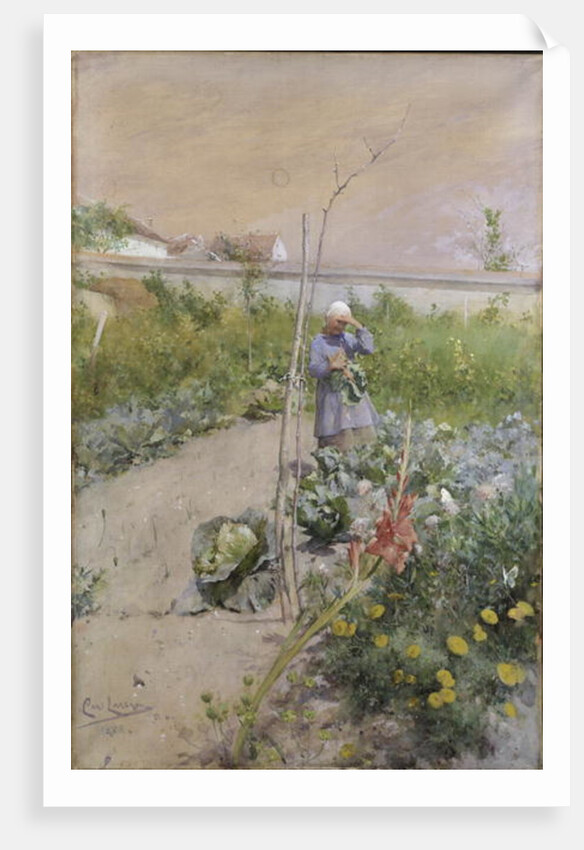 In the Kitchen Garden, 1883 by Carl Larsson