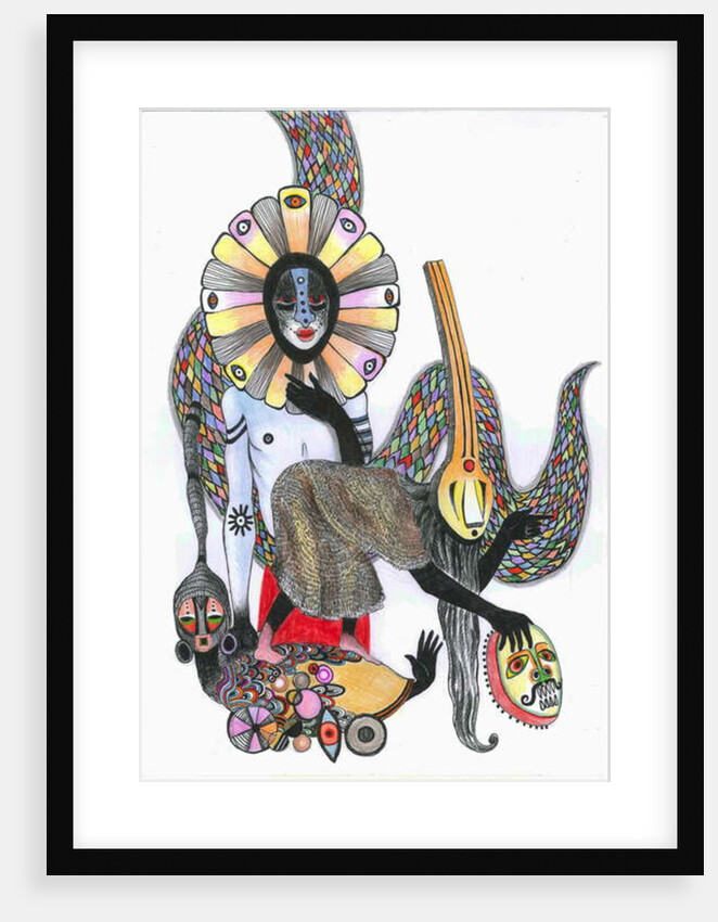 Dance of the Masks, 2012 by Zanara/ Sabina Nedelcheva-Williams