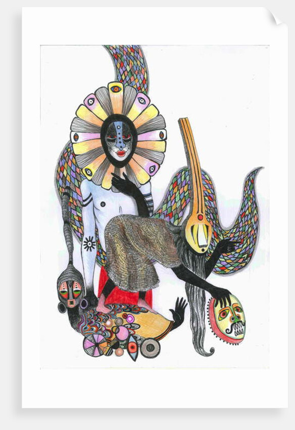 Dance of the Masks, 2012 by Zanara/ Sabina Nedelcheva-Williams