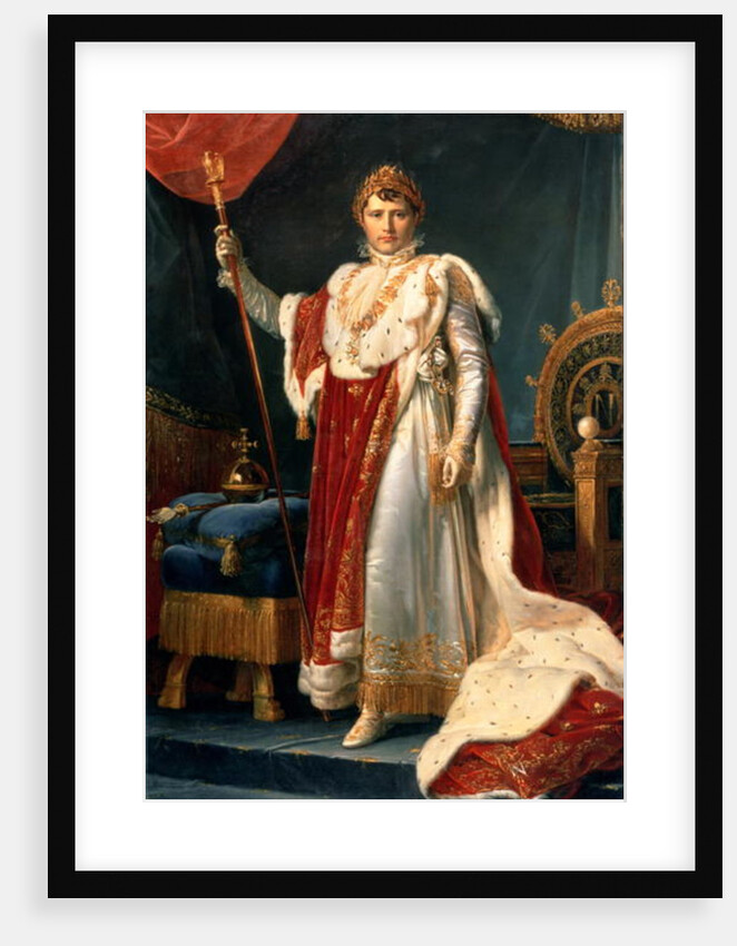 Napoleon Bonaparte in his coronation rob, c.1804 by Francois Pascal Simon Baron Gerard