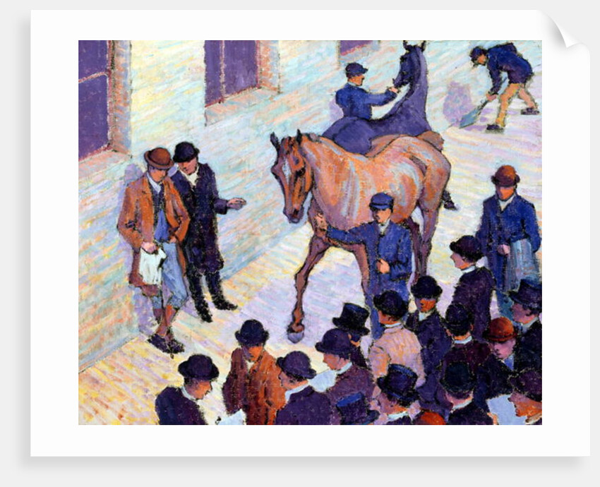 A Sale at Tattersalls, 1911 by Robert Polhill Bevan