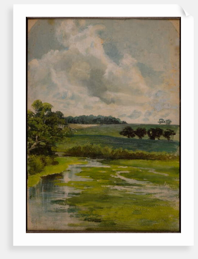 One of the 'Three Landscape Sketches' by Hubert von Herkomer