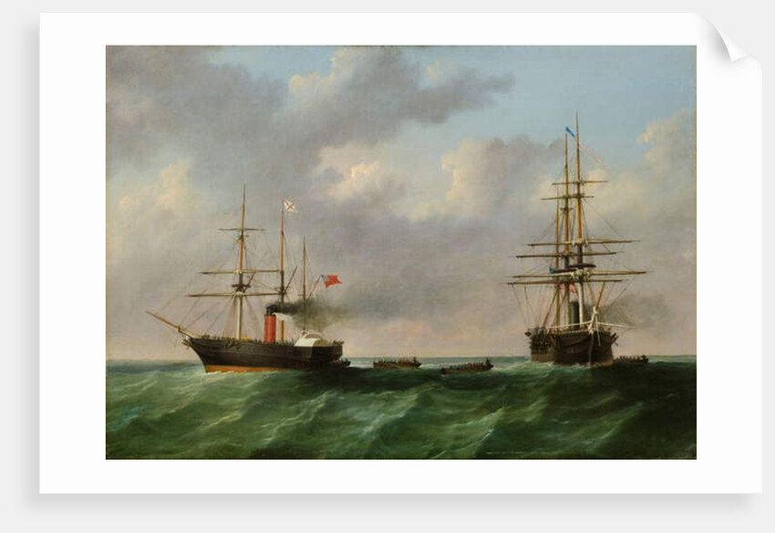 San Jacinto and 'Trent Affair', 1861 by English School
