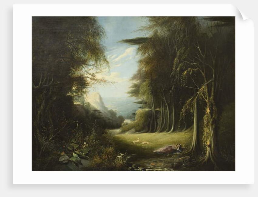 Diana asleep in a Woodland Glade by English School