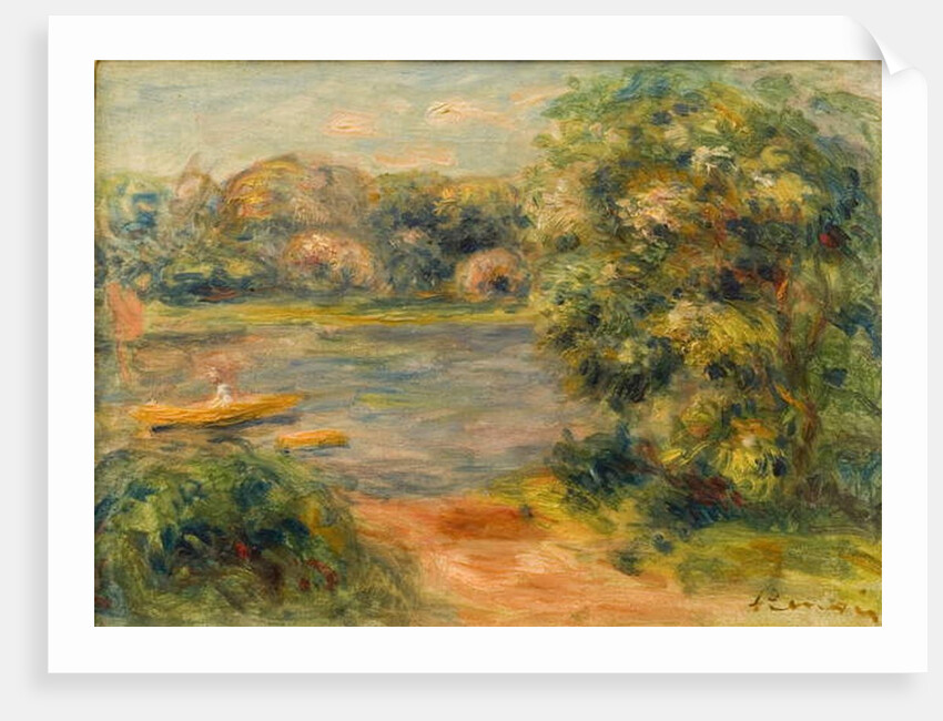 The Boat on the Lake, 1901 by Pierre Auguste Renoir