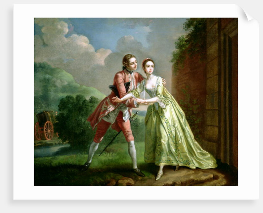 Robert Lovelace preparing to abduct Clarissa Harlowe by Francis Hayman