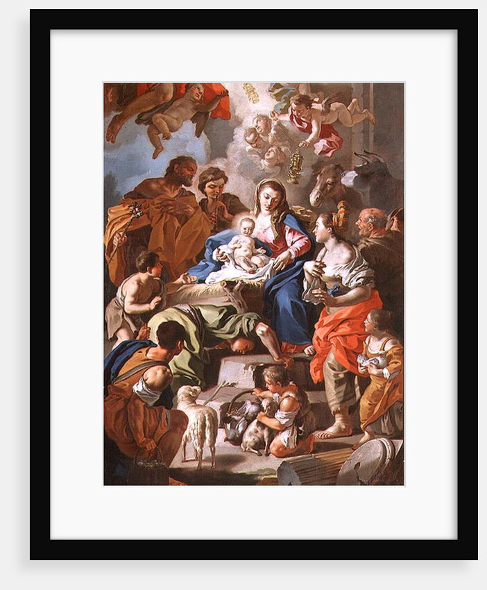 The Adoration of the Shepherds by Francesco de Mura