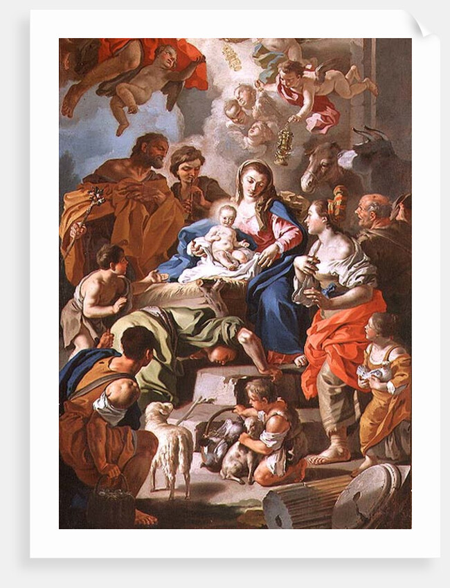 The Adoration of the Shepherds by Francesco de Mura