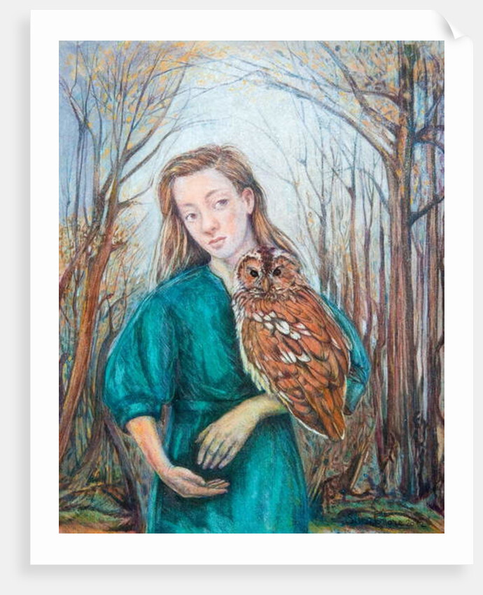 Girl with Owl, 2012 by Silvia Pastore