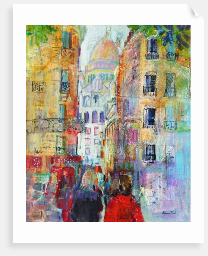 An Evening Walk to Sacre Coeur, 2014 by Sylvia Paul