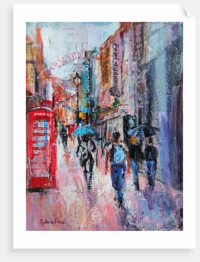 Rainy Day, Carnaby Street, 2015 by Sylvia Paul