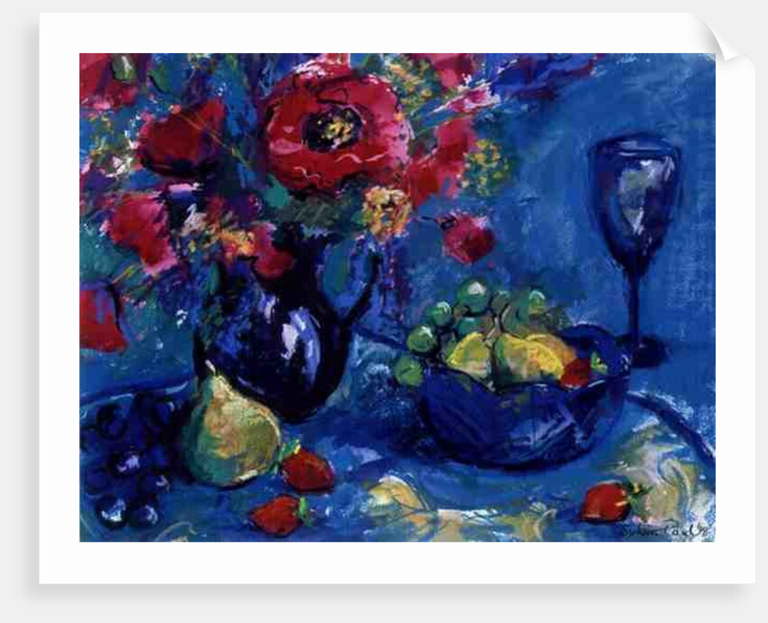 Still Life with Blue Glass, 1999 by Sylvia Paul