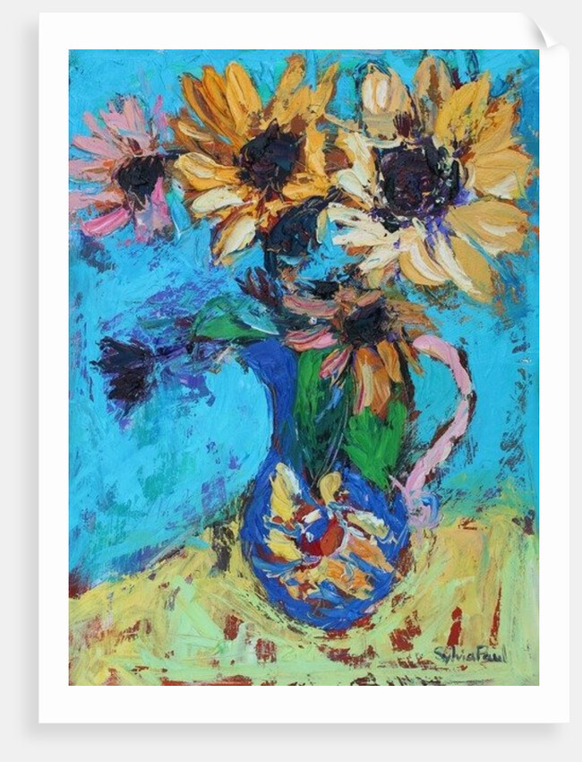 Little Sunflowers, 2015 by Sylvia Paul