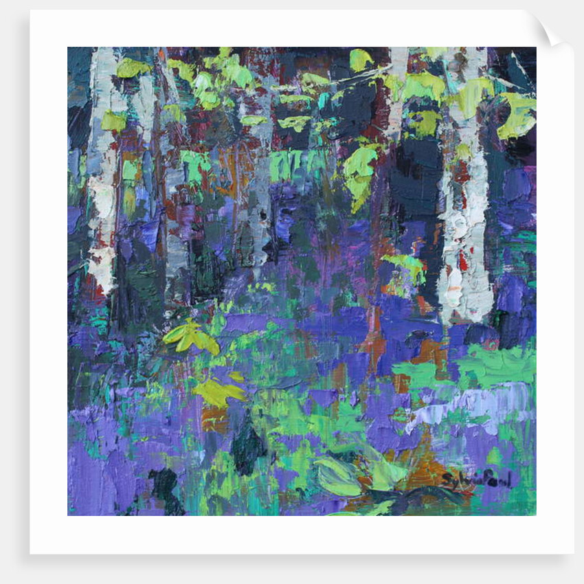 Deep in the Bluebell Wood, 2017 by Sylvia Paul