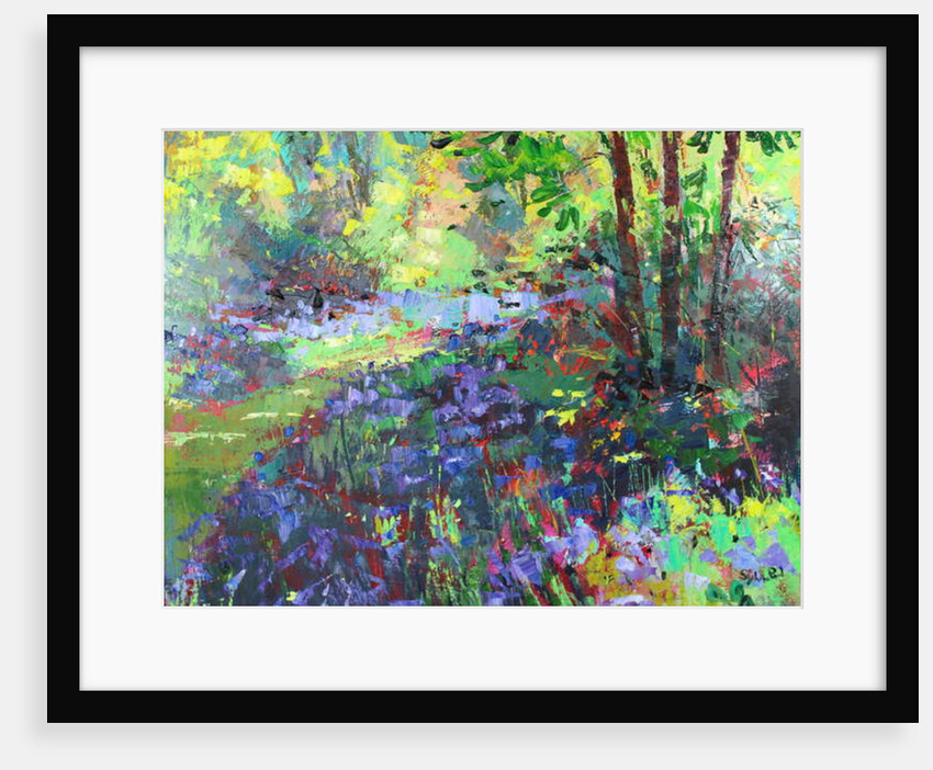 Path Through the Bluebells, 2018 by Sylvia Paul