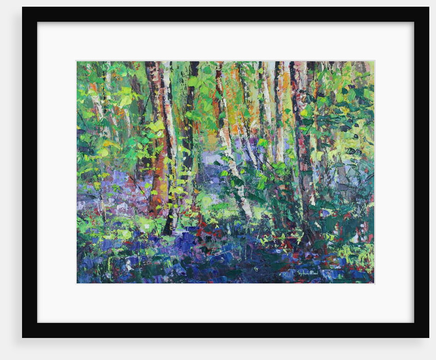 Bluebells and Dancing Leaves, 2019 by Sylvia Paul