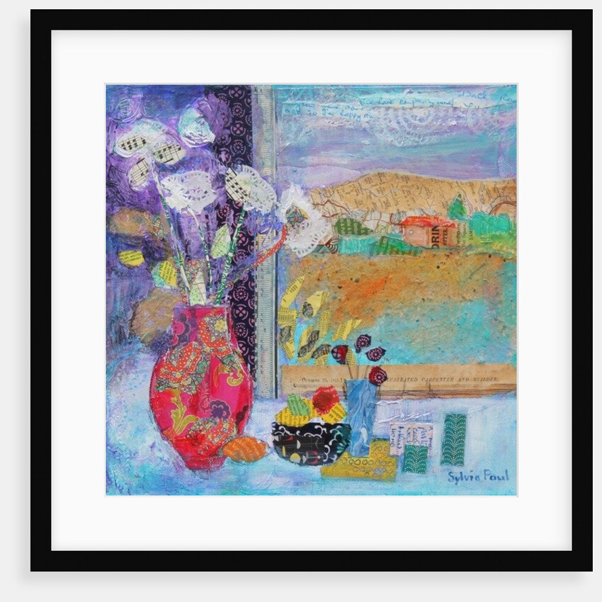 Flowers in the Window 2014 by Sylvia Paul