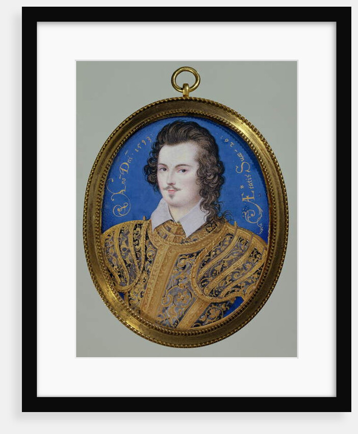 Portrait of an unknown youth, aged 26, 1593 by Isaac Oliver