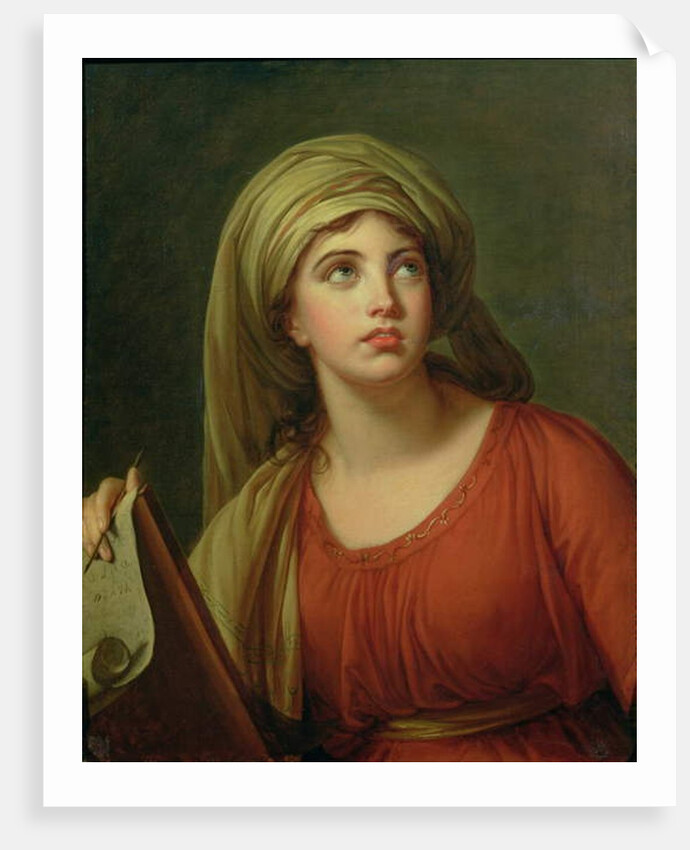 Portrait of Emma Hart later Lady Hamilton, as a Sibyl, c.1792 by Elisabeth Louise Vigee-Lebrun