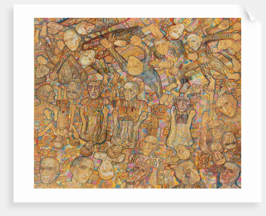 Crowd Composition by Pavel Nikolaevich Filonov