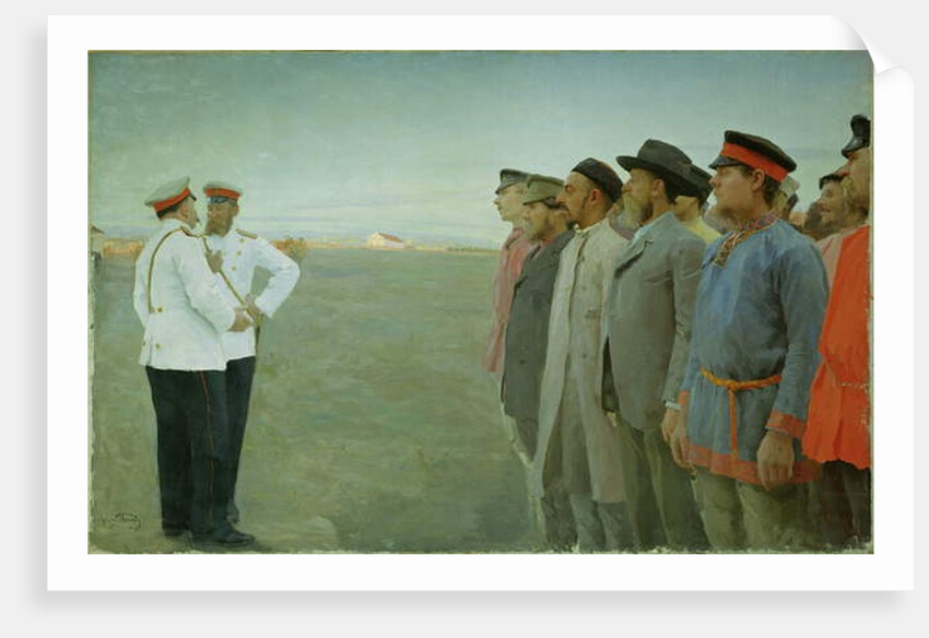Mobilised, 1904 by Lukjan Vasilievich Popov