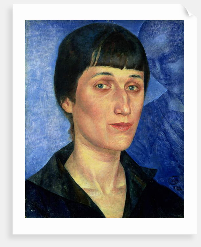 Portrait of Anna Akhmatova 1922 by Kuzma Sergeevich Petrov-Vodkin