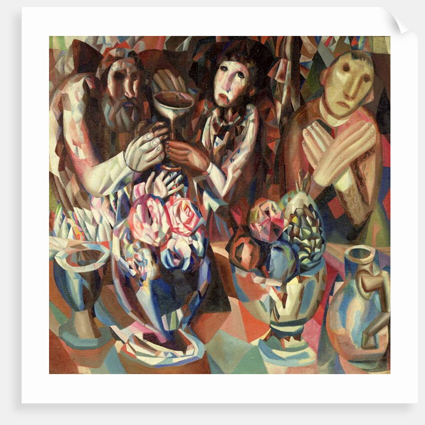 The Three at the Table, 1914-15 by Pavel Nikolaevich Filonov