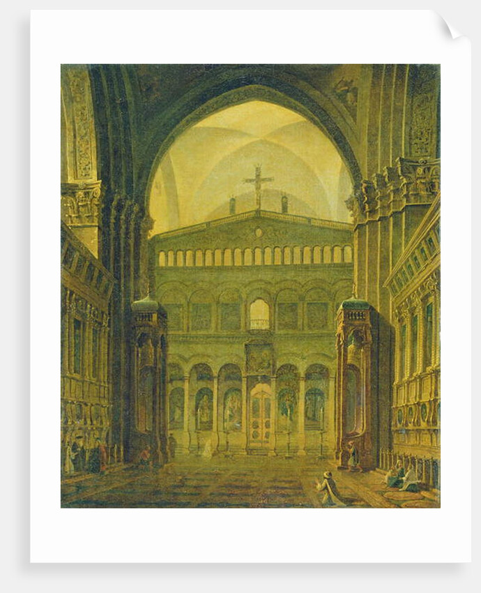 Inner View of the Temple in Jerusalem, 1821 by Maksim Nikiforovich Vorobiev