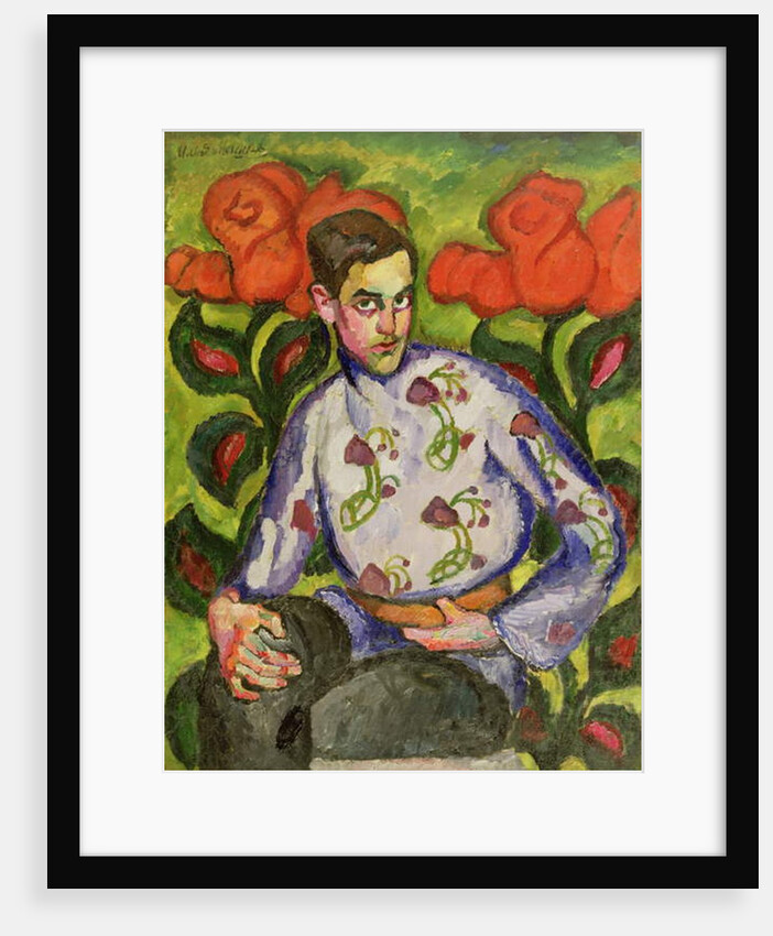 Portrait of a Boy in a Coloured Shirt, 1909 by Ilya Ivanovich Mashkov