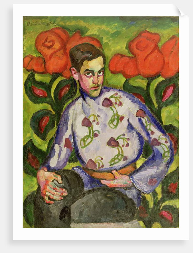 Portrait of a Boy in a Coloured Shirt, 1909 by Ilya Ivanovich Mashkov