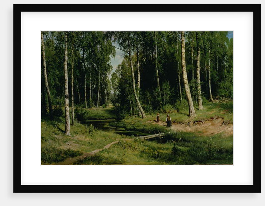 In The Birch Tree Forest, 1883 by Ivan Ivanovich Shishkin