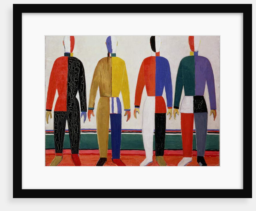 Sportsmen, or Suprematism in Sportsmen's Contours, 1928-32 by Kazimir Severinovich Malevich