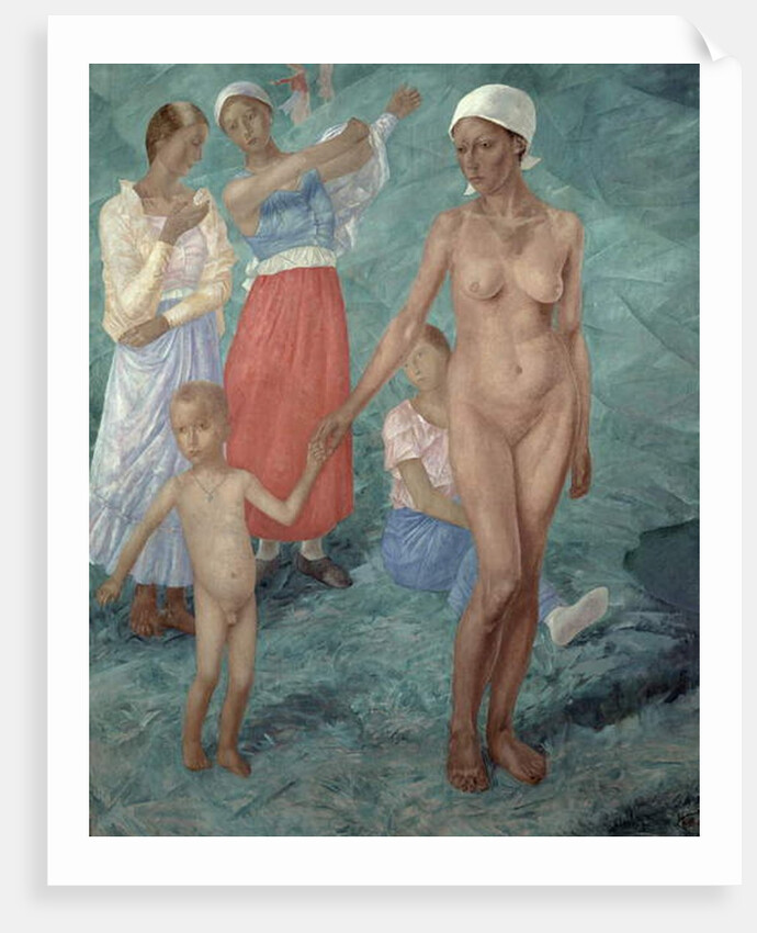 Morning, 1917 by Kuzma Sergeevich Petrov-Vodkin