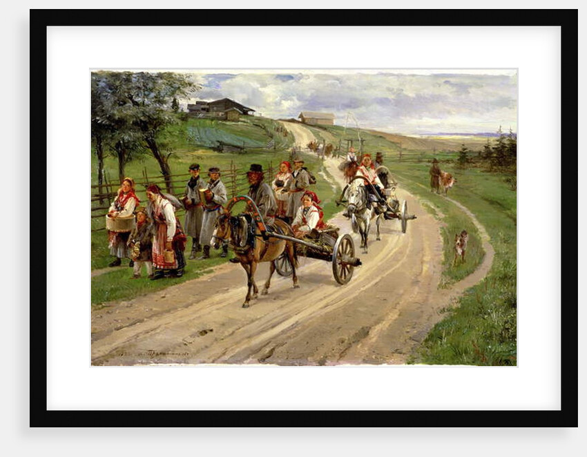Return from the Fair, 1883 by Illarion Mikhailovich Pryanishnikov