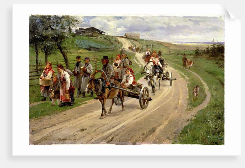 Return from the Fair, 1883 by Illarion Mikhailovich Pryanishnikov