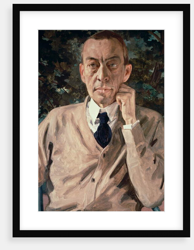Portrait of the composer, Sergei Vasilievich Rachmaninov 1925 by Konstantin Andreevic Somov