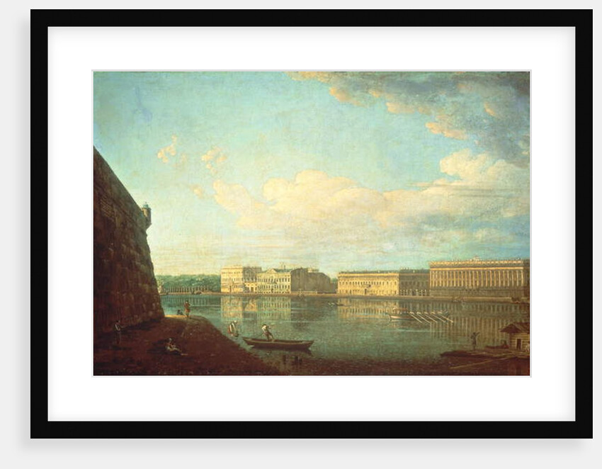 The Palace Embankment seen from the Peter and Paul Fortress, St. Petersburg by Fedor Yakovlevich Alekseev