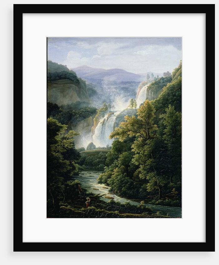 The Caduta delle Marmore Waterfall on the River Velino, 1819 by Fedor Mikhailovich Matveev